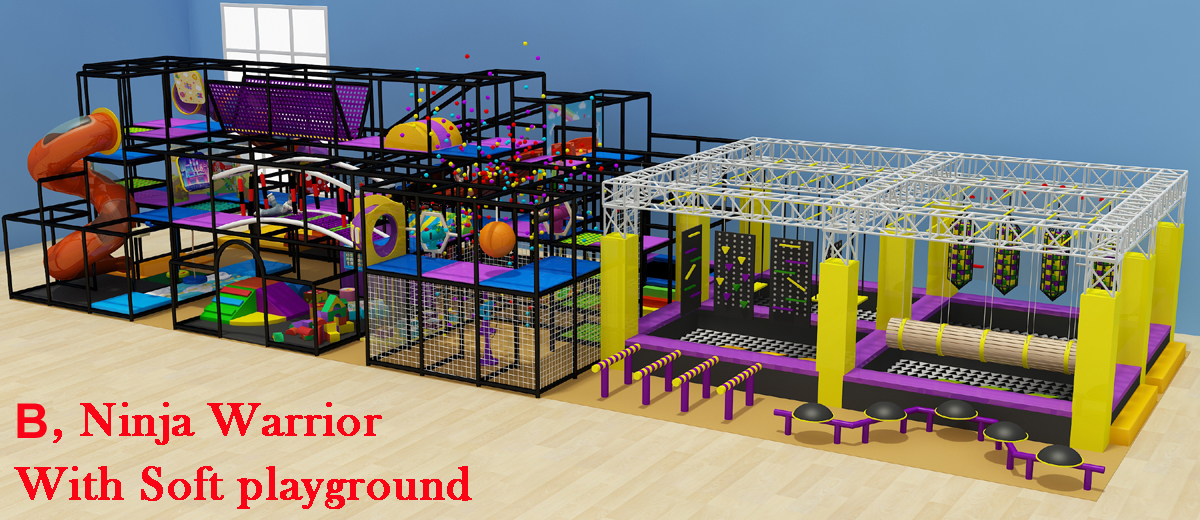 commercial ninja course equipment bj-nw001 customizable ninja warrior for kids for indoor play centers view 5 | Bluejayset