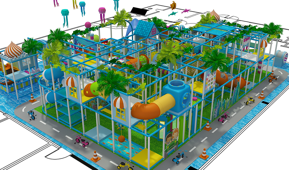 custom soft play structure bj-9078 customizable ocean theme indoor playground equipment for indoor play centers view 4 | Bluejayset