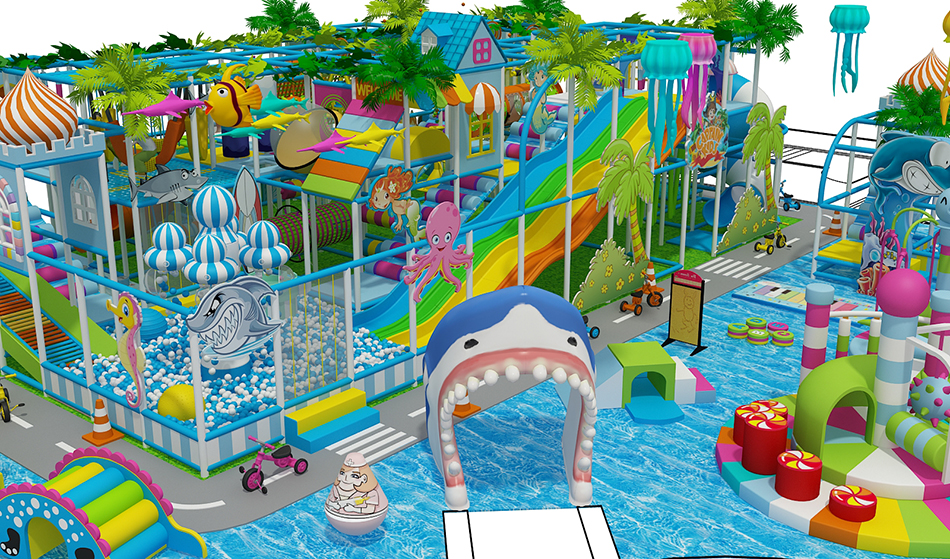 custom soft play structure bj-9078 customizable ocean theme indoor playground equipment for indoor play centers view 5 | Bluejayset