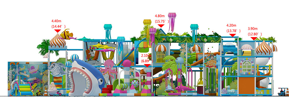custom soft play structure bj-9078 customizable ocean theme indoor playground equipment for indoor play centers view 7 | Bluejayset