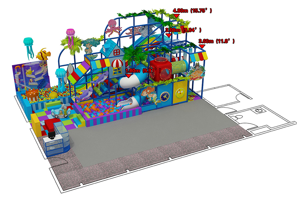 custom soft play structure bj-9062 customizable play gym equipment for sale for indoor play centers view 2 | Bluejayset