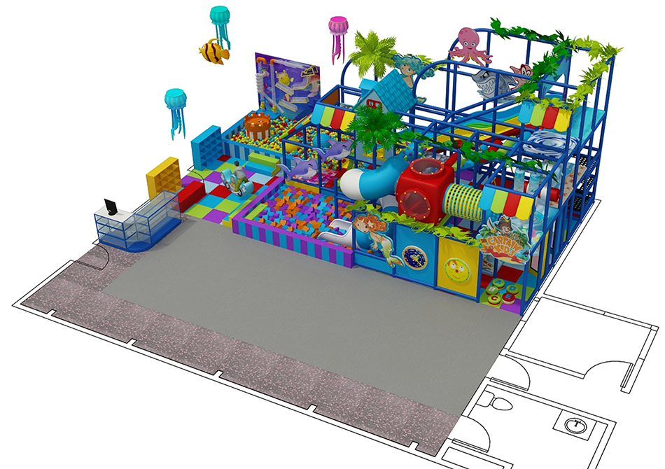 custom soft play structure bj-9062 customizable play gym equipment for sale for indoor play centers view 3 | Bluejayset