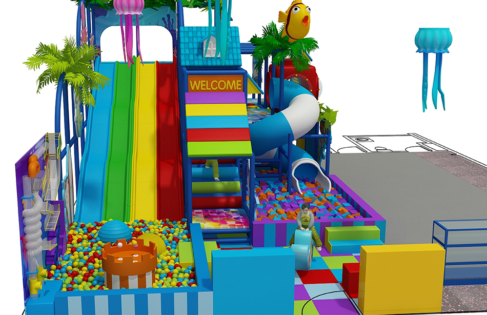 custom soft play structure bj-9062 customizable play gym equipment for sale for indoor play centers view 5 | Bluejayset