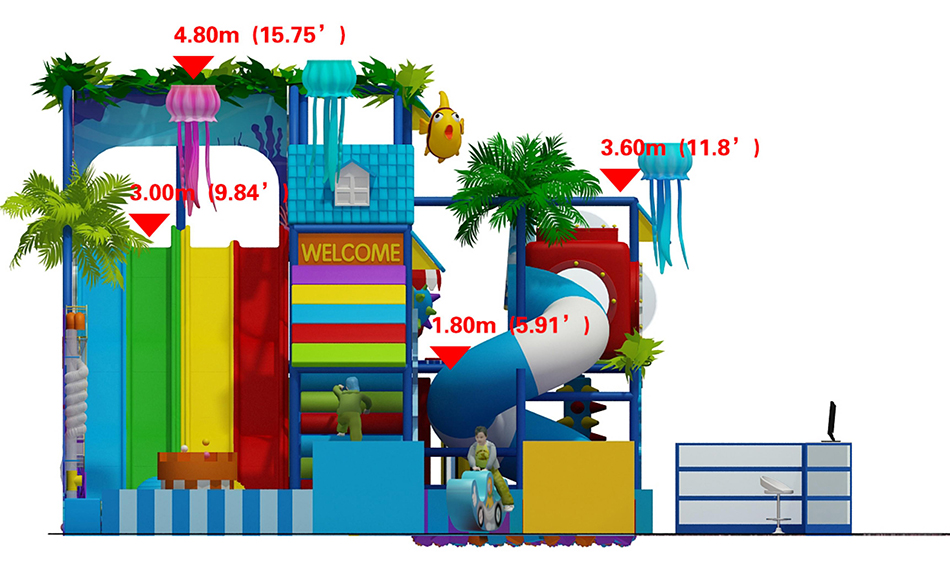 custom soft play structure bj-9062 customizable play gym equipment for sale for indoor play centers view 8 | Bluejayset