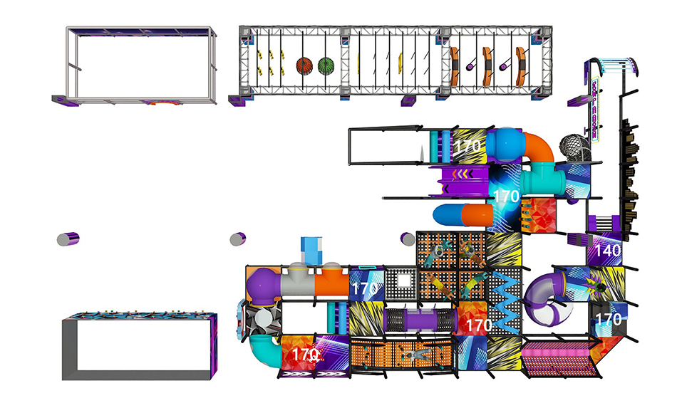 custom soft play structure bj-9061 customizable playgym for sale for indoor play centers view 5 | Bluejayset