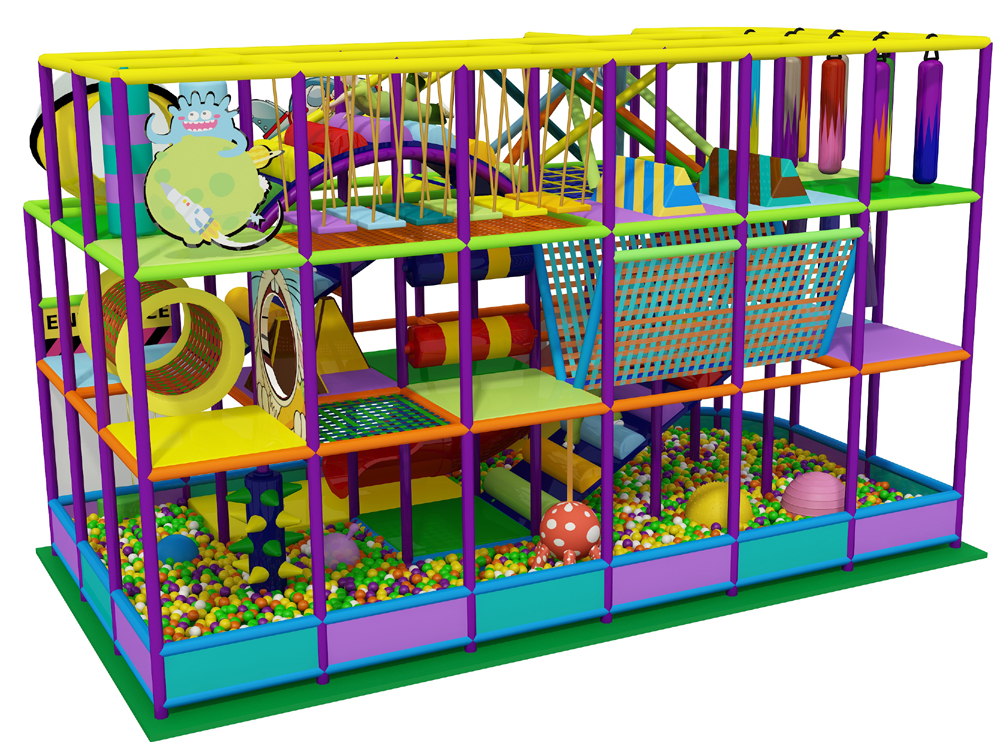 custom indoor playground equipment bj-l000 customizable rainbow playgrounds for indoor play centers view 2 | Bluejayset