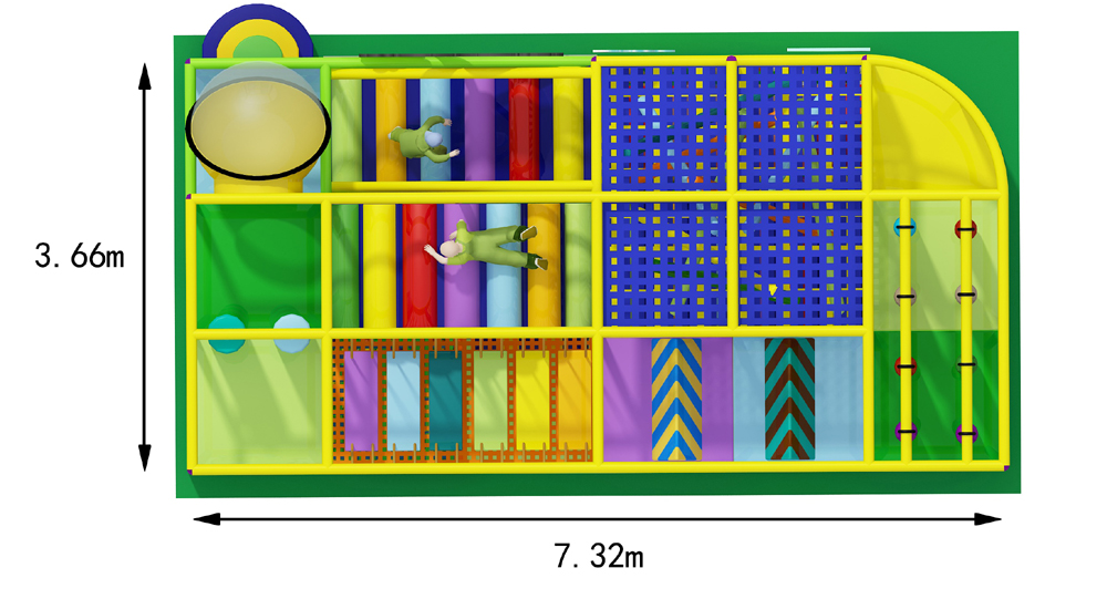 custom indoor playground equipment bj-l000 customizable rainbow playgrounds for indoor play centers view 4 | Bluejayset