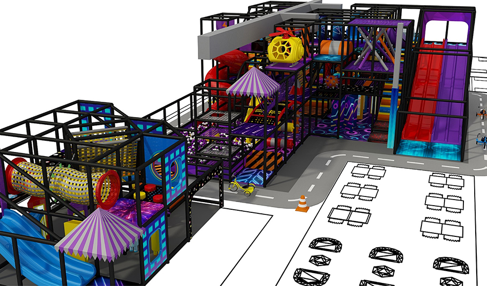 custom soft play structure bj-9081 customizable restaurants with indoor playground for indoor play centers view 2 | Bluejayset