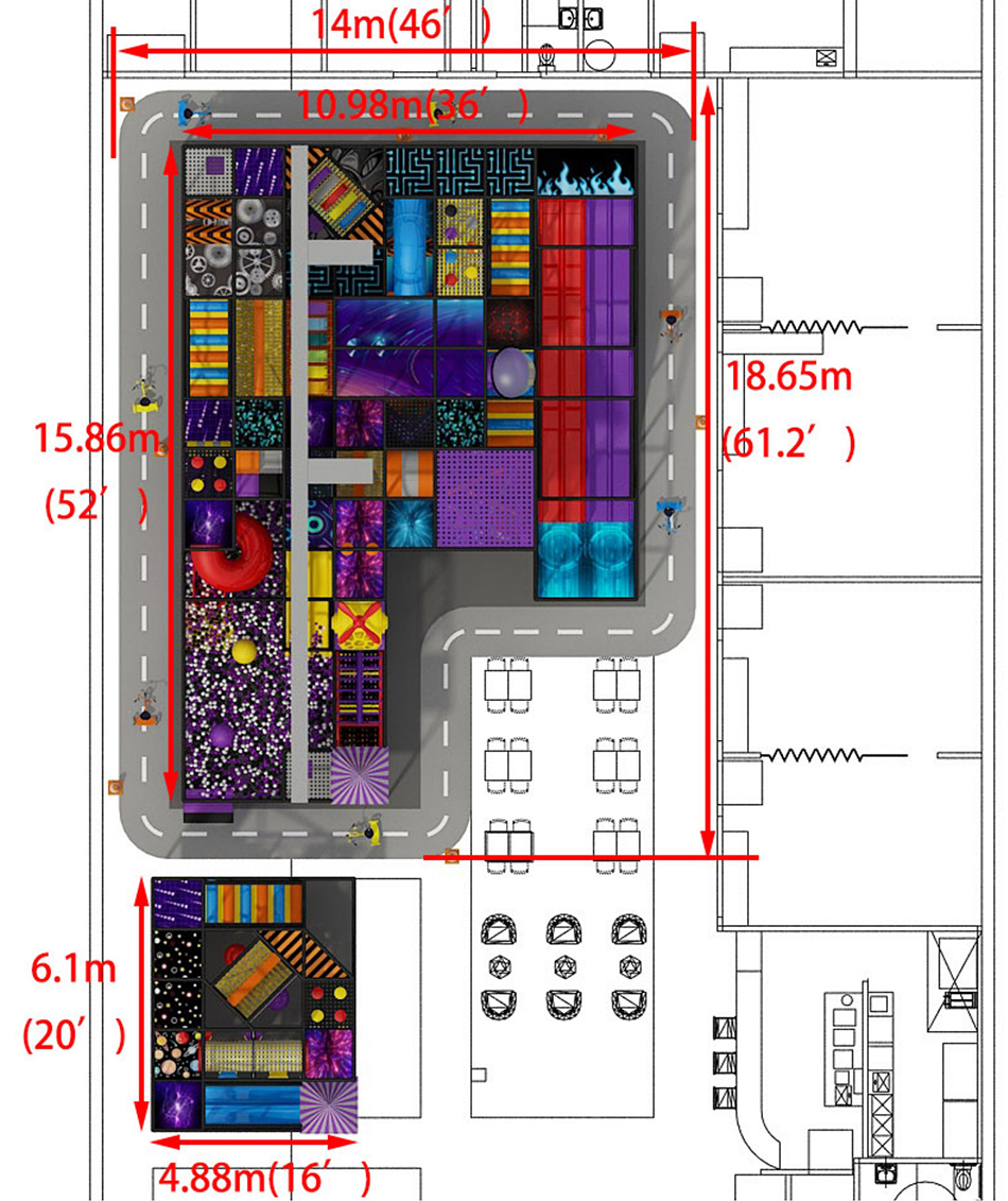 custom soft play structure bj-9081 customizable restaurants with indoor playground for indoor play centers view 10 | Bluejayset