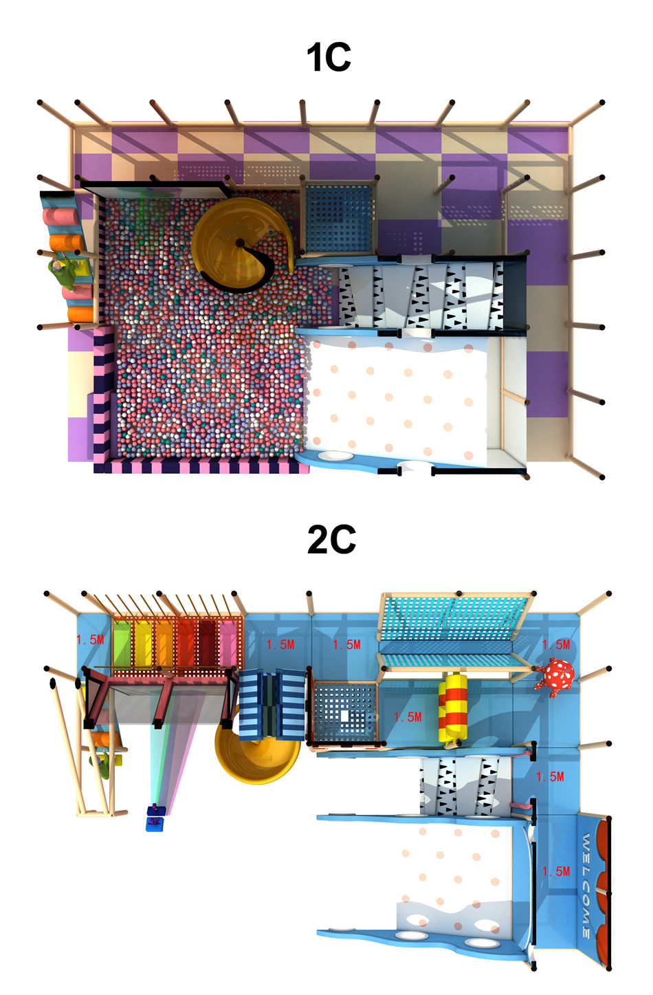 custom soft play structure bj-t000 customizable soft play equipment for indoor play centers view 4 | Bluejayset