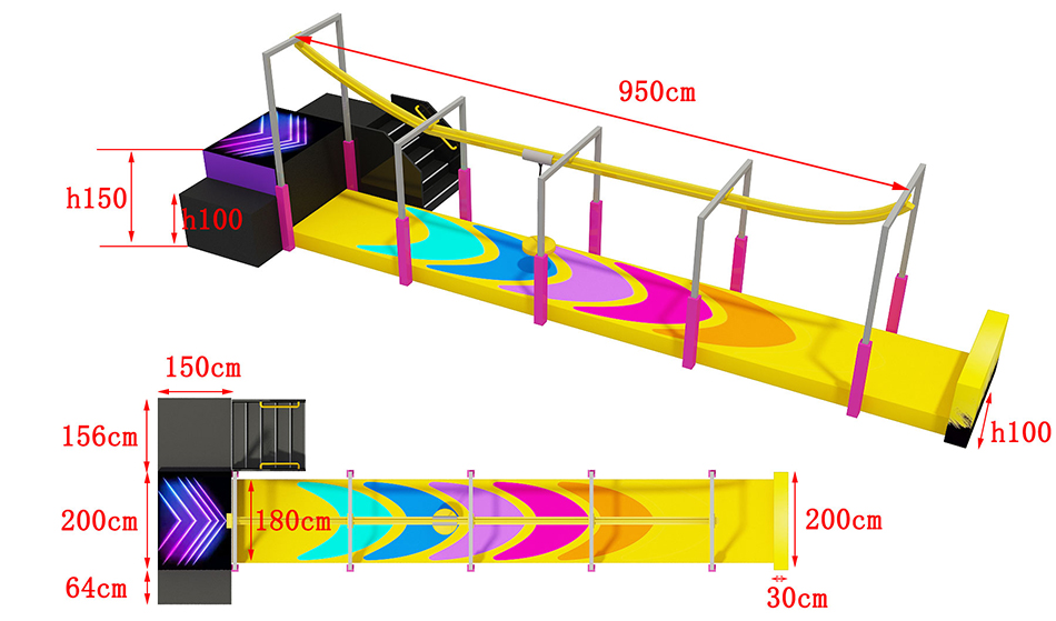 custom indoor playground equipment bj-is004 customizable zip line and sky rider for indoor play centers view 2 | Bluejayset