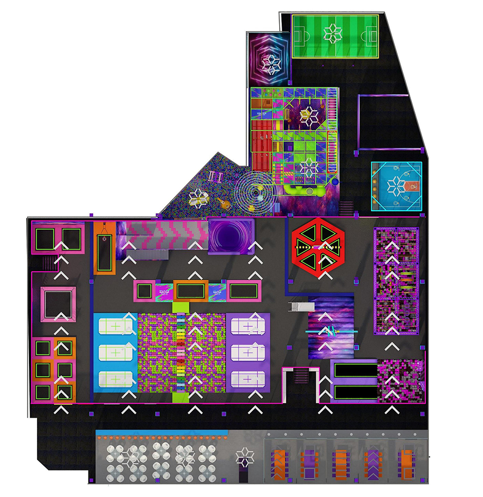 BJ-JD028 - Adventure jumping park - Trampoline Park | Bluejayset Playground Heaven