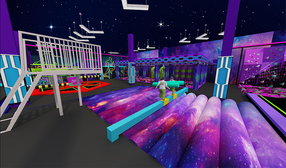 BJ-JD028 - Adventure jumping park - Trampoline Park | Bluejayset Playground Heaven