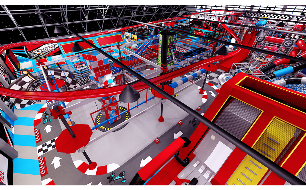 BJ-JA015 - Adventure playground - Trampoline Park | Bluejayset Playground Heaven