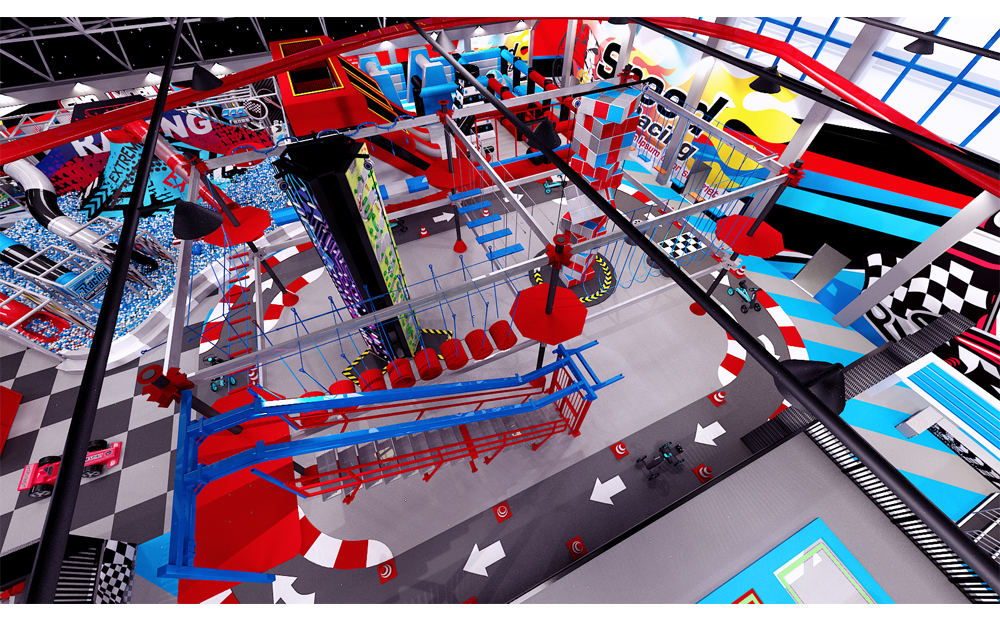 BJ-JA015 - Adventure playground - Trampoline Park | Bluejayset Playground Heaven