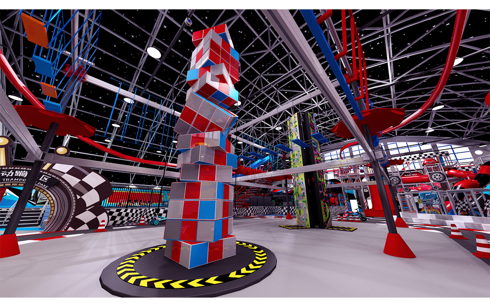 BJ-JA015 - Adventure playground - Trampoline Park | Bluejayset Playground Heaven