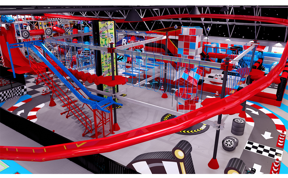 BJ-JA015 - Adventure playground - Trampoline Park | Bluejayset Playground Heaven
