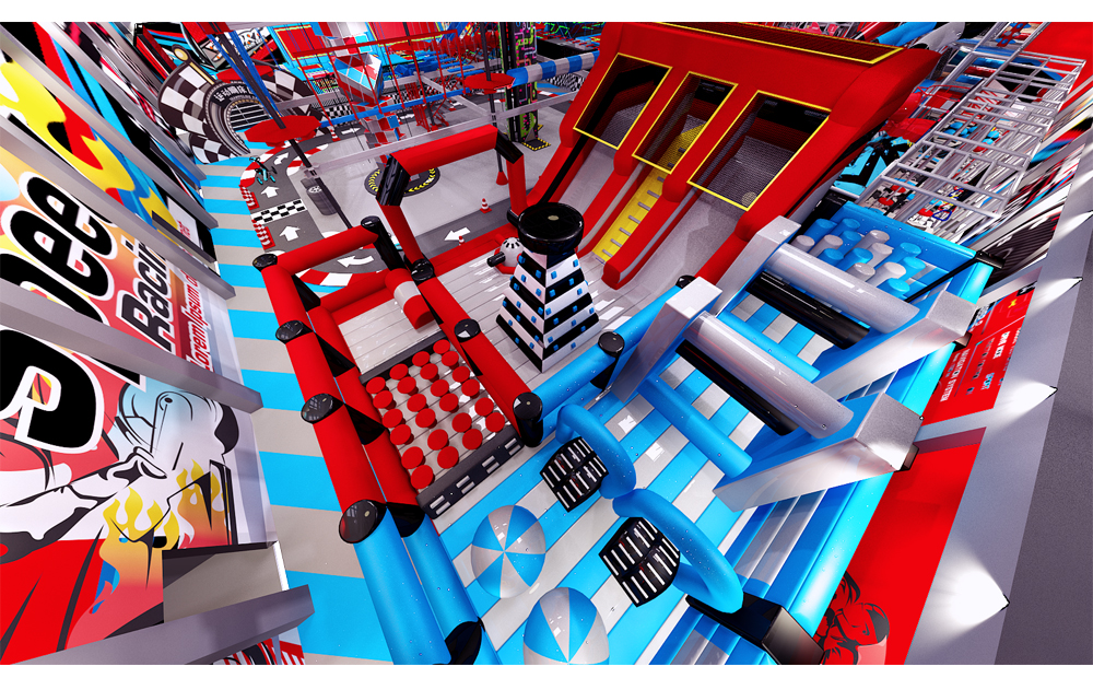 BJ-JA015 - Adventure playground - Trampoline Park | Bluejayset Playground Heaven