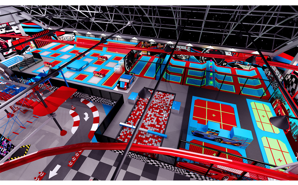 BJ-JA015 - Adventure playground - Trampoline Park | Bluejayset Playground Heaven