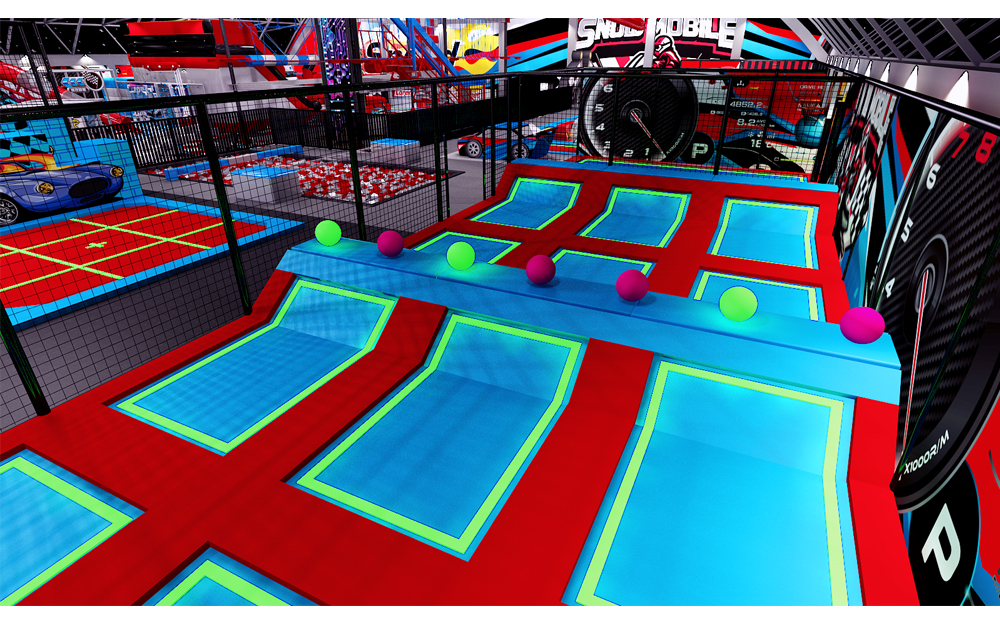 BJ-JA015 - Adventure playground - Trampoline Park | Bluejayset Playground Heaven