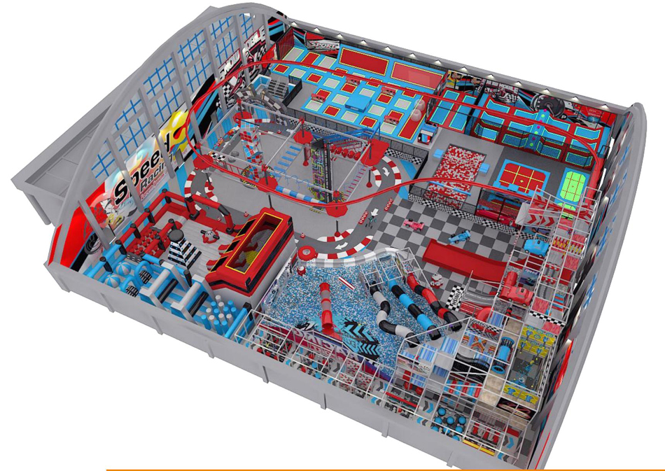 BJ-JA015 - Adventure playground - Trampoline Park | Bluejayset Playground Heaven