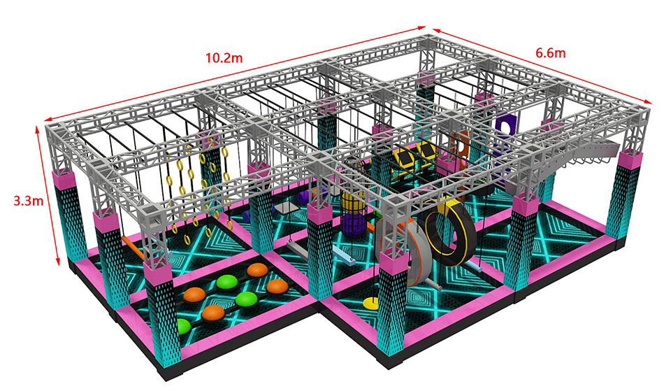 BJ-JD015 - Adventure Trampoline park Center - Trampoline Park | Bluejayset Playground Heaven
