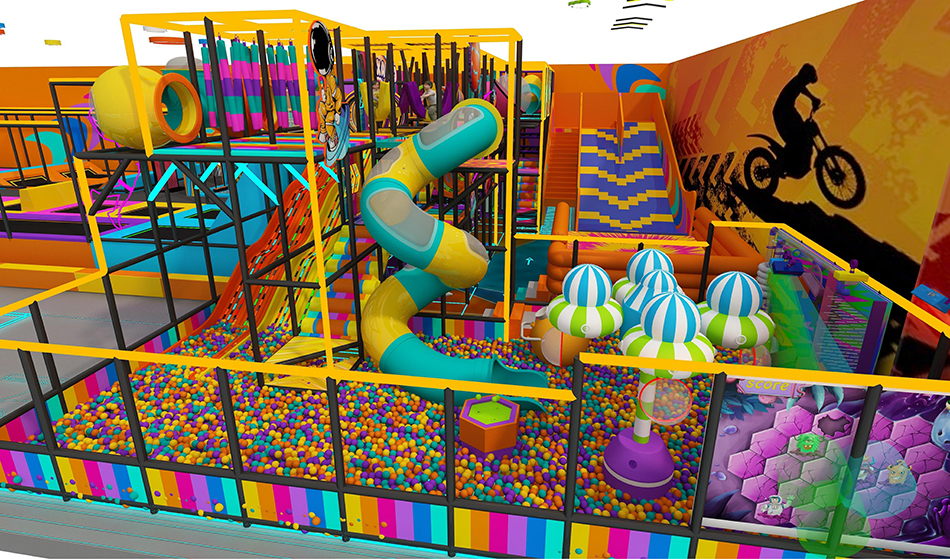 BJ-JD030 - Adventure Trampoline park for sale - Trampoline Park | Bluejayset Playground Heaven