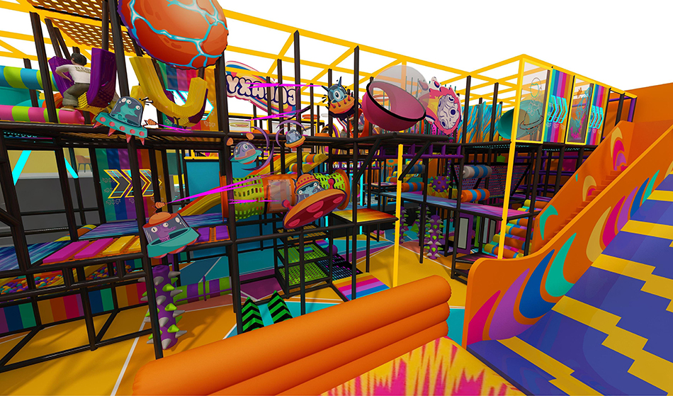 BJ-JD030 - Adventure Trampoline park for sale - Trampoline Park | Bluejayset Playground Heaven