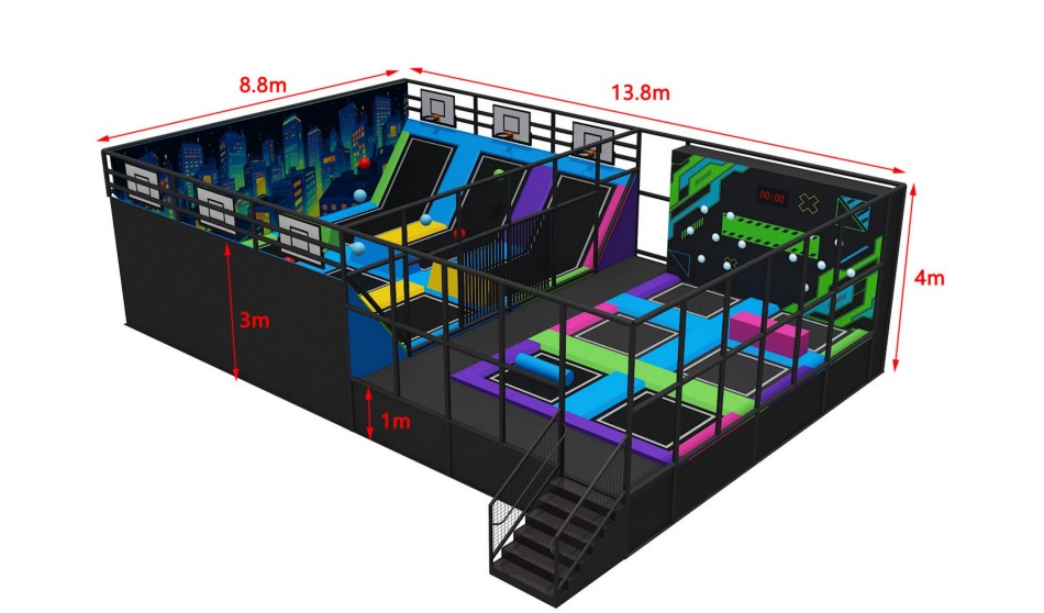 BJ-JB005 - Adverture indoor sport center - Trampoline Park | Bluejayset Playground Heaven