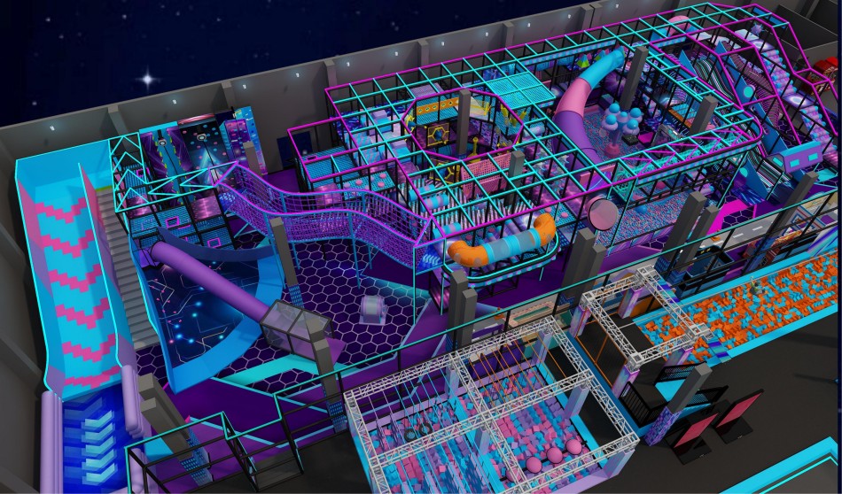BJ-JD017 - Adverture Trampoline park for sale - Trampoline Park | Bluejayset Playground Heaven