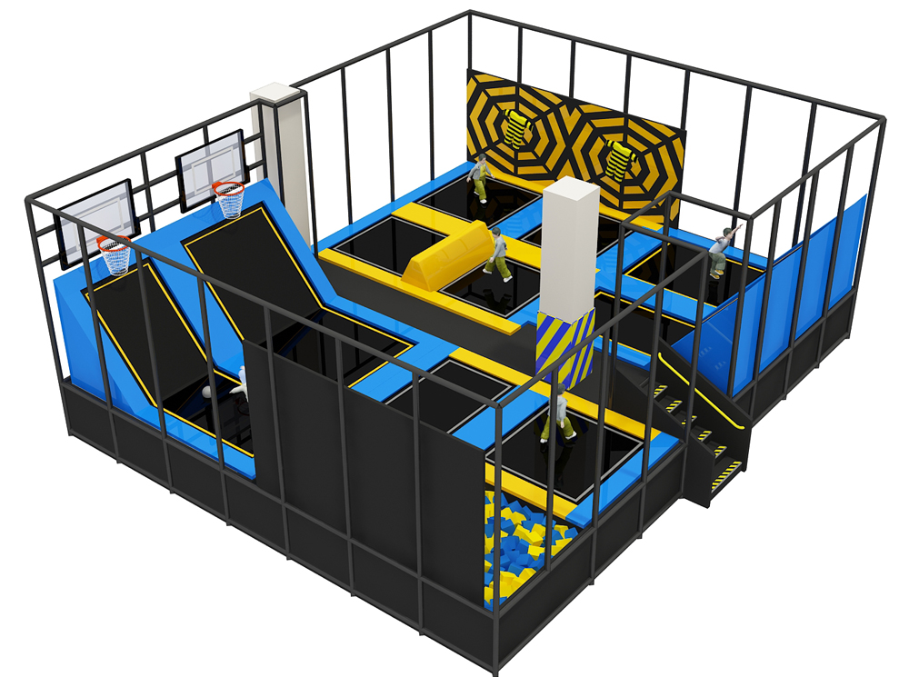 BJ-JC006 - air trampoline - Trampoline Park | Bluejayset Playground Heaven