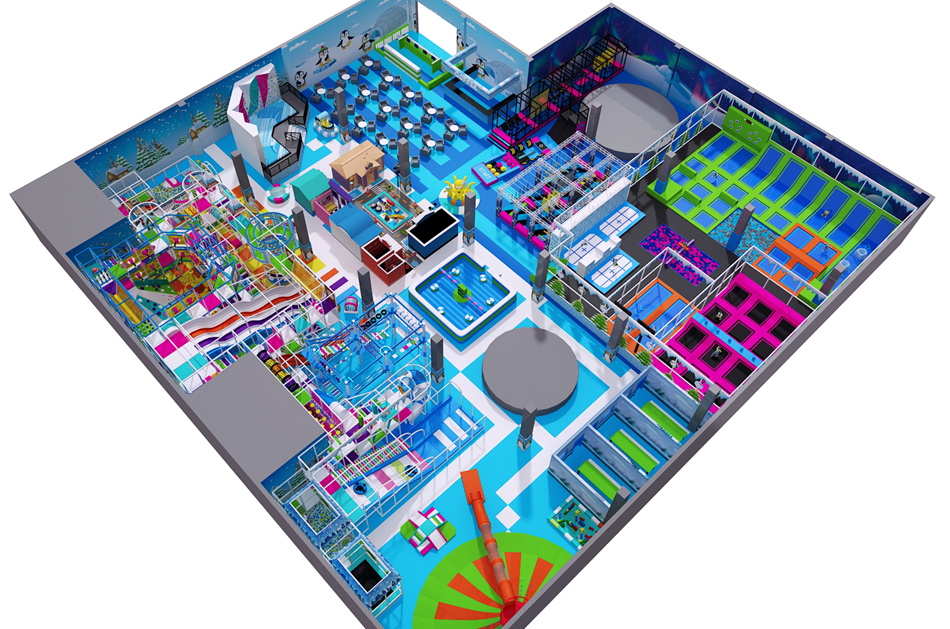 BJ-JD007 - air trampoline - Trampoline Park | Bluejayset Playground Heaven