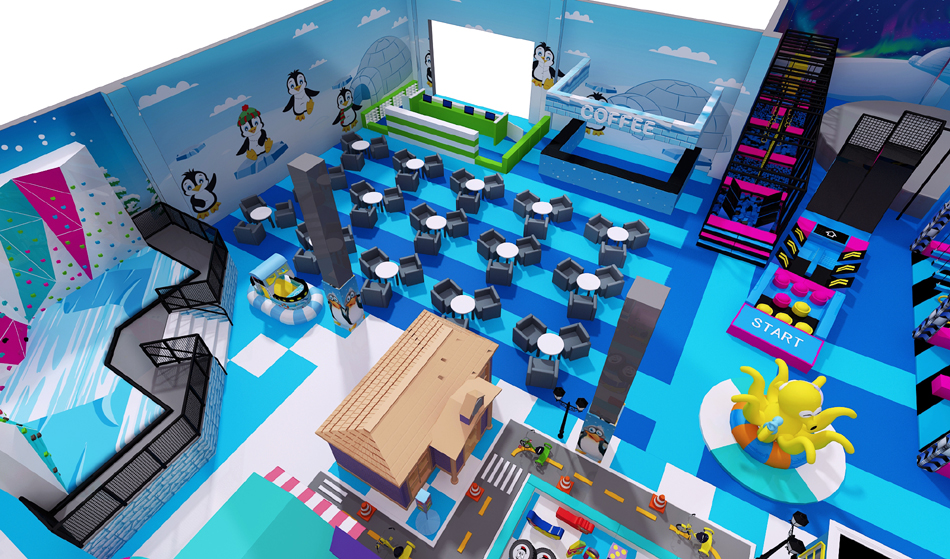BJ-JD007 - air trampoline - Trampoline Park | Bluejayset Playground Heaven
