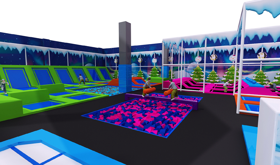 BJ-JD007 - air trampoline - Trampoline Park | Bluejayset Playground Heaven
