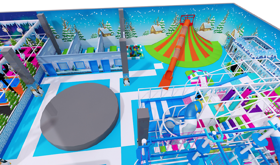 BJ-JD007 - air trampoline - Trampoline Park | Bluejayset Playground Heaven
