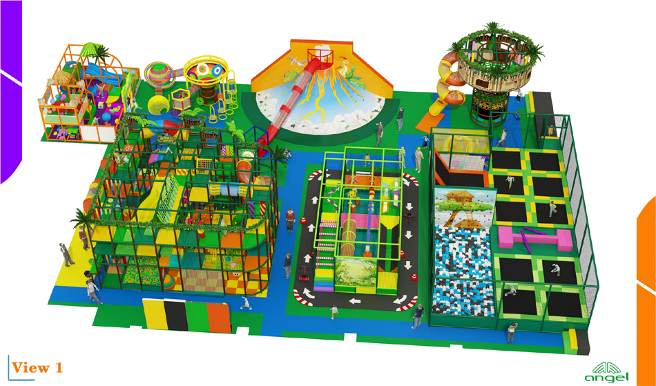 BJ-JD010 - Amusement centre - Trampoline Park | Bluejayset Playground Heaven