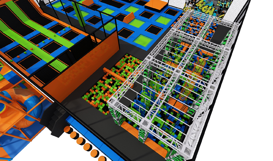 BJ-JA013 - best trampoline - Trampoline Park | Bluejayset Playground Heaven