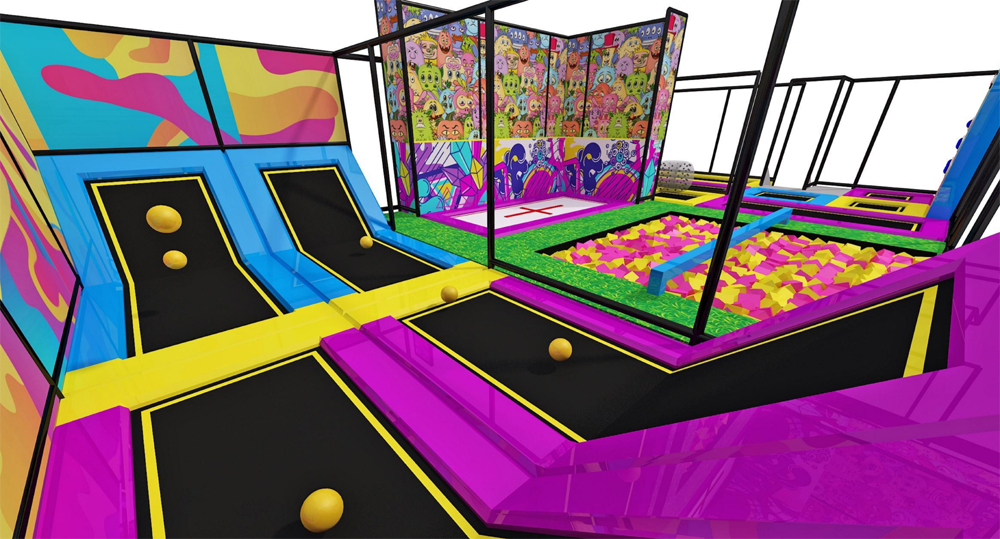 BJ-JC005 - best trampoline - Trampoline Park | Bluejayset Playground Heaven