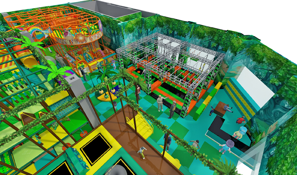 BJ-JD006 - best trampoline - Trampoline Park | Bluejayset Playground Heaven