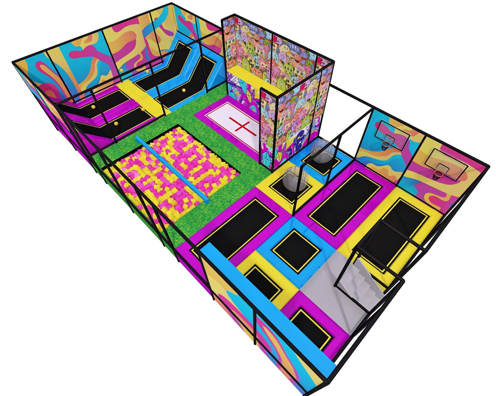 BJ-JC005 - best trampoline - Trampoline Park | Bluejayset Playground Heaven
