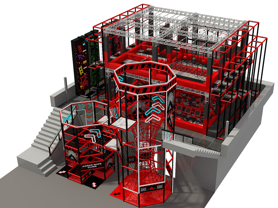 BJ-JD031 - big air trampoline - Trampoline Park | Bluejayset Playground Heaven