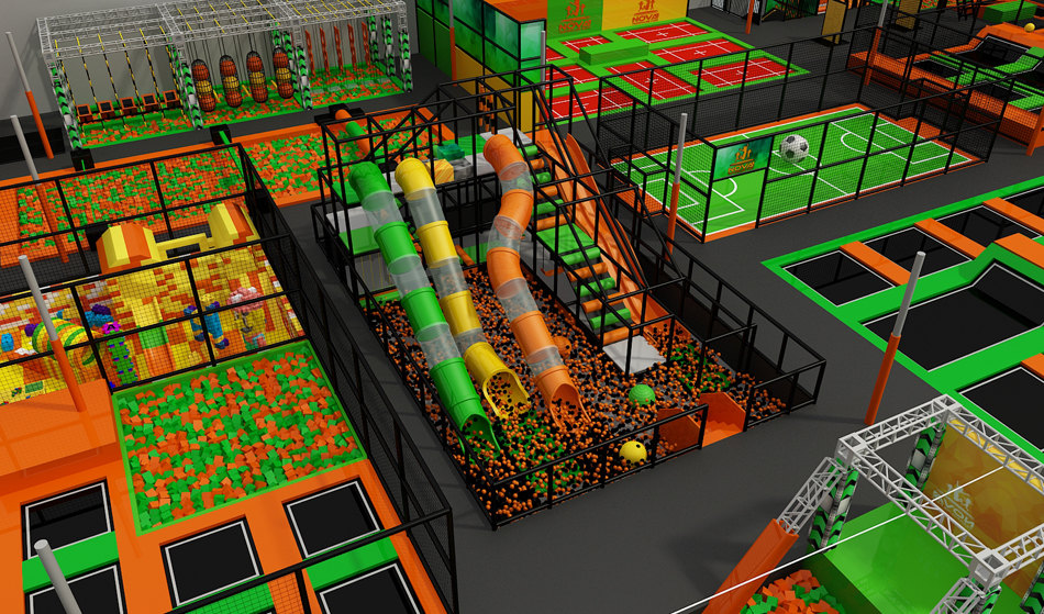 BJ-JB007 - big air trampoline - Trampoline Park | Bluejayset Playground Heaven
