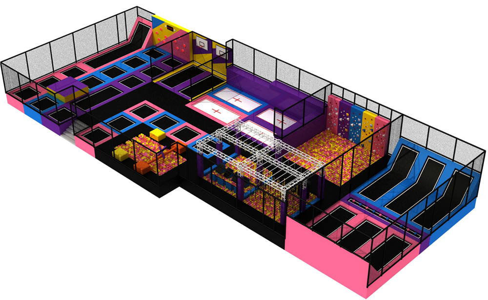 BJ-JA033 - big air trampoline - Trampoline Park | Bluejayset Playground Heaven