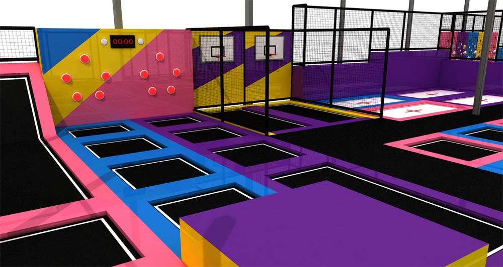 BJ-JA033 - big air trampoline - Trampoline Park | Bluejayset Playground Heaven