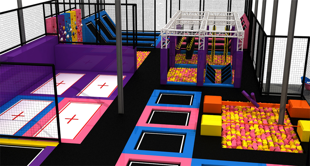 BJ-JA033 - big air trampoline - Trampoline Park | Bluejayset Playground Heaven