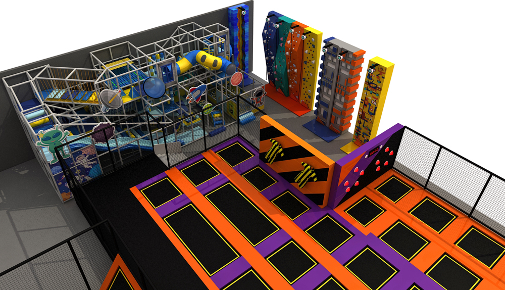 BJ-JA014 - big air trampolineÂ - Trampoline Park | Bluejayset Playground Heaven