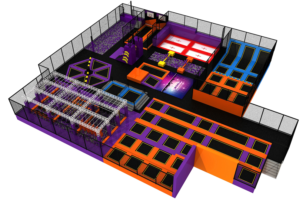 BJ-JA014 - big air trampolineÂ - Trampoline Park | Bluejayset Playground Heaven