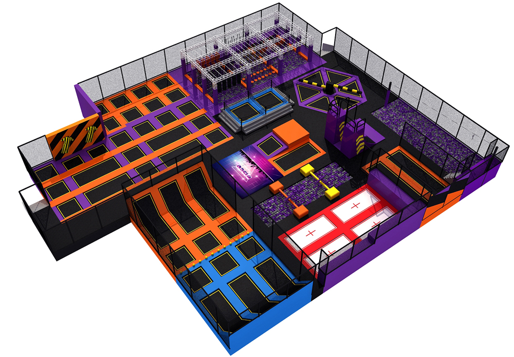 BJ-JA014 - big air trampolineÂ - Trampoline Park | Bluejayset Playground Heaven