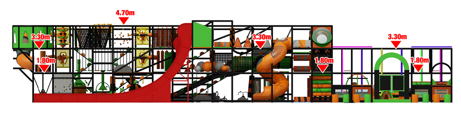 BJ-JA028 - Big soft play structures - Trampoline Park | Bluejayset Playground Heaven