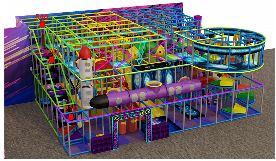 BJ-JB023 - Big Trampoline courts - Trampoline Park | Bluejayset Playground Heaven